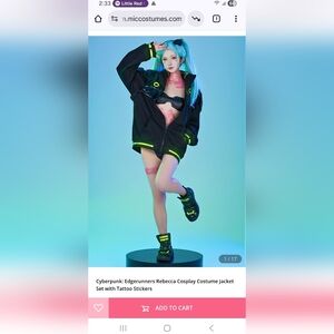 Cyberpunk Cosplay Jacket Set